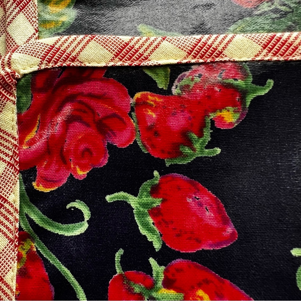 4PC April Cornell Home Collection Strawberry Oil PM Rose Floral Placemat SET - Picture 6 of 16